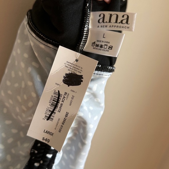 3/$20💥 a.n.a. Tankini Swimsuit Top Padded Polka Dot Tummy Control NWT - Picture 13 of 14